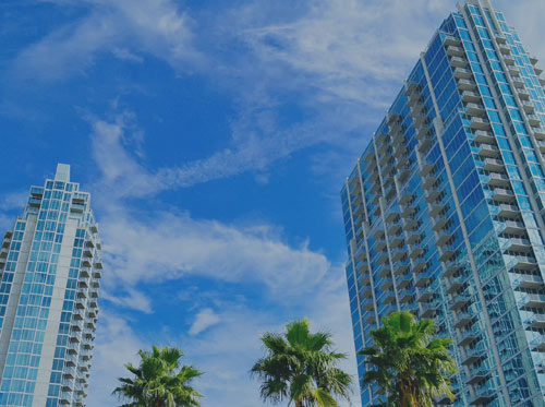 Highrise Building with Palm Trees | Commercial Property Owner Representative Services for Naples, Florida